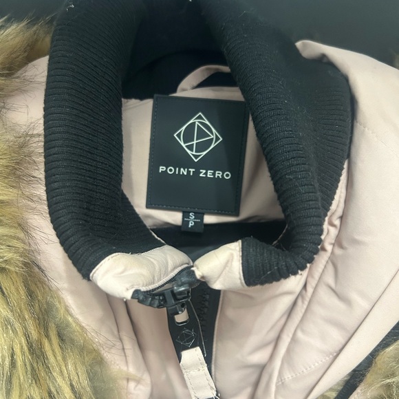 Light pink POINT ZERO parka SIZE Small - Picture 2 of 5